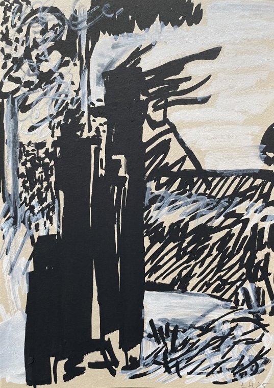 ED HANSSEN DRAWING ON PAPER - CHALKMARKER - 2025 (4)