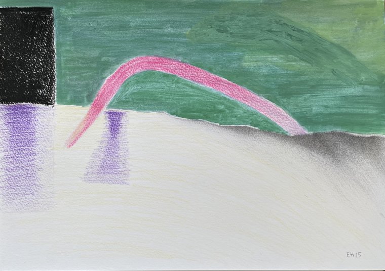 ED HANSSEN - DRAWING ON BLACK PAPER - CHALKMARKER - 2025 (13)