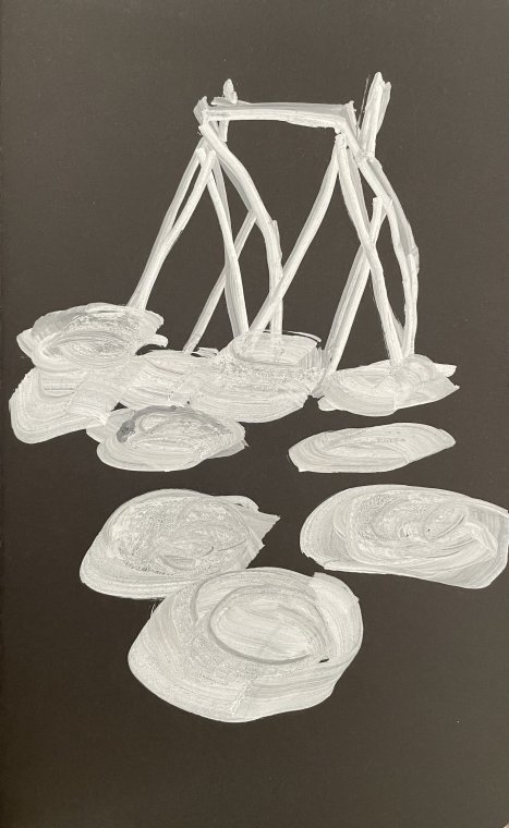ED HANSSEN - DRAWING ON BLACK PAPER - CHALKMARKER - 2025 (8)