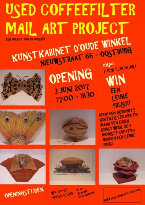 Used Coffeefilter Mail Art expo poster Oostburg 2017 versie2 SMALL2_Page_1